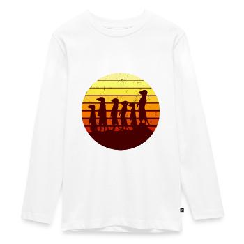 Erdmännchen - Teenager Premium Bio Langarmshirt - Weiß - Vorne - AI Model Kid Female (0cm)