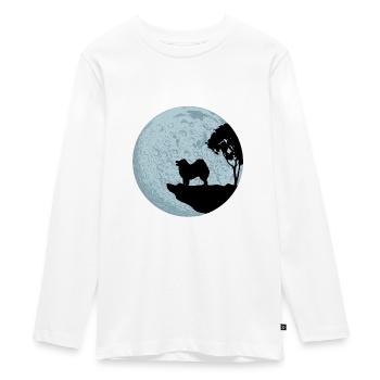 Samojede - Teenager Premium Bio Langarmshirt - Weiß - Vorne - AI Model Kid Female (0cm)