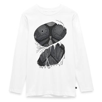 Sci Fi Fantasy Hero Armor - Teenager Premium Bio Langarmshirt - Weiß - Vorne - AI Model Kid Female (0cm)