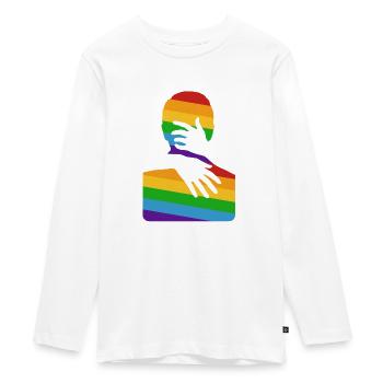 Prends-moi dans tes bras - T-shirt manches longues Premium Ado - blanc - Devant - AI Model Kid Female (0cm)