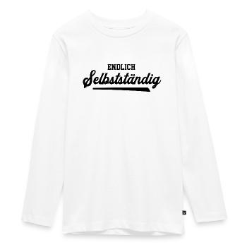 Ich Bin Chef Endlich Selbstständig Gründer Startup - Teenager Premium Bio Langarmshirt - Weiß - Vorne - AI Model Kid Female (0cm)
