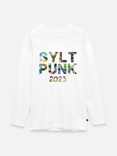 sylt punk,punk,punks,sylt,graffiti - Teenager Premium Bio Langarmshirt - Weiß