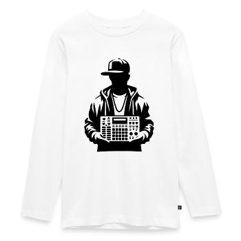Beatmaker Halte-Sampler - Teenager Premium Bio Langarmshirt - Weiß - Vorne - AI Model Kid Female (0cm)