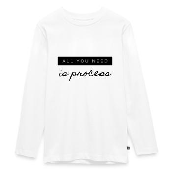 Processus - T-shirt manches longues Premium Ado - blanc - Devant - AI Model Kid Female (0cm)