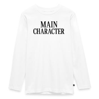Main Character - Teenager Premium Organic Long Sleeve Shirt - white - Front - AI Model Kid Female (0cm)