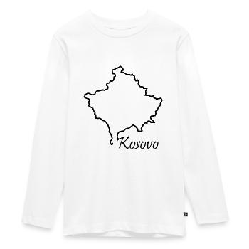 Kosovo - T-shirt manches longues Premium Ado - blanc - Devant - AI Model Kid Female (0cm)