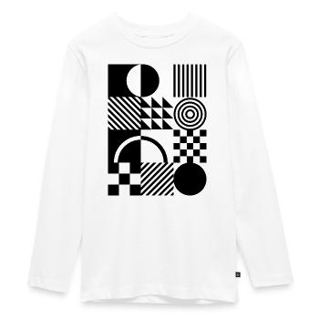 Bauhaus Kunst Gestaltung - Teenager Premium Bio Langarmshirt - Weiß - Vorne - AI Model Kid Female (0cm)