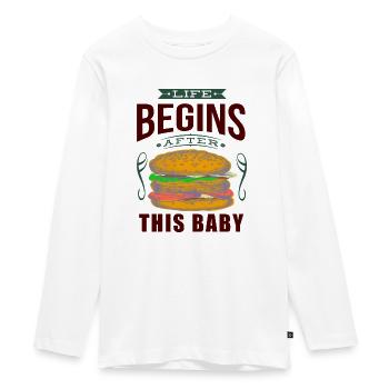 États-Unis - Alimentation - T-shirt manches longues Premium Ado - blanc - Devant - AI Model Kid Female (0cm)