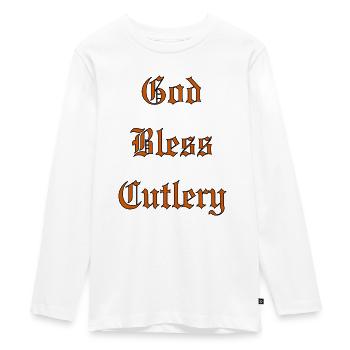 GodBlessCouverts - T-shirt manches longues Premium Ado - blanc - Devant - AI Model Kid Female (0cm)