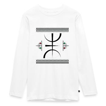 Z Imazighen - T-shirt manches longues Premium Ado - blanc - Devant - AI Model Kid Female (0cm)