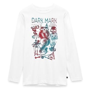 Harry Potter Dark Mark & Horcruxes Design - Teenager Premium Organic Long Sleeve Shirt - white - Front - AI Model Kid Female (0cm)