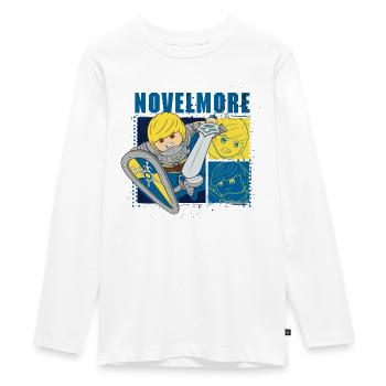Playmobil Novelmore Prinz Arwynn - Teenager Premium Bio Langarmshirt - Weiß - Vorne - AI Model Kid Female (0cm)