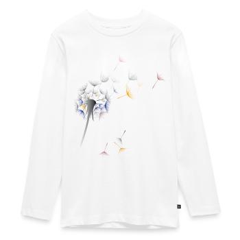Pissenlit - T-shirt manches longues Premium Ado - blanc - Devant - AI Model Kid Female (0cm)
