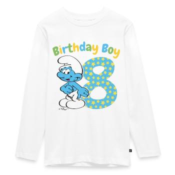 Birthday Boy 8e anniversaire - T-shirt manches longues Premium Ado - blanc - Devant - AI Model Kid Female (0cm)
