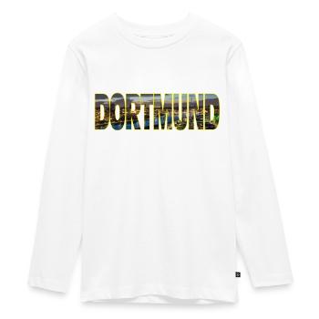 Dortmund - Teenager Premium Bio Langarmshirt - Weiß - Vorne - AI Model Kid Female (0cm)