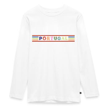 PORTUGAL - T-shirt manches longues Premium Ado - blanc - Devant - AI Model Kid Female (0cm)