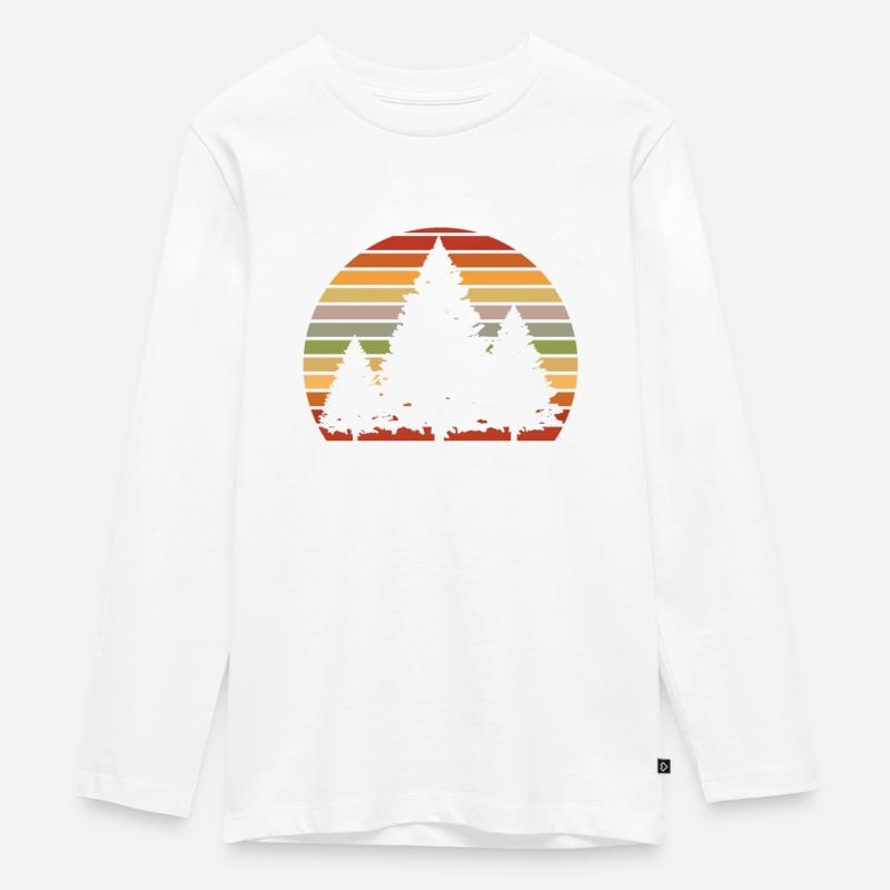 Tree Climbing - Teenager Premium Bio Langarmshirt - Weiß