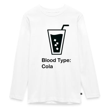de sang; cola - T-shirt manches longues Premium Ado - blanc - Devant - AI Model Kid Female (0cm)