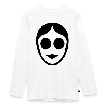 Clown - Teenager Premium Bio Langarmshirt - Weiß - Vorne - AI Model Kid Female (0cm)