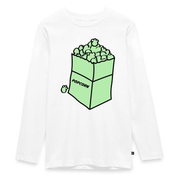 Maïs soufflé 2 - T-shirt manches longues Premium Ado - blanc - Devant - AI Model Kid Female (0cm)