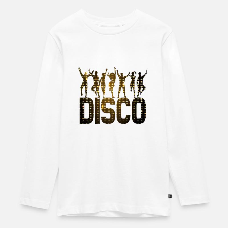 DISCO - T-shirt manches longues Premium Ado - blanc