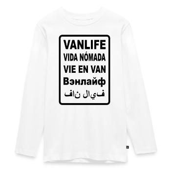 Vanlife International - T-shirt manches longues Premium Ado - blanc - Devant - AI Model Kid Female (0cm)