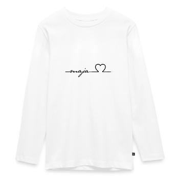 Maja est un nom génial pour les filles - T-shirt manches longues Premium Ado - blanc - Devant - AI Model Kid Female (0cm)