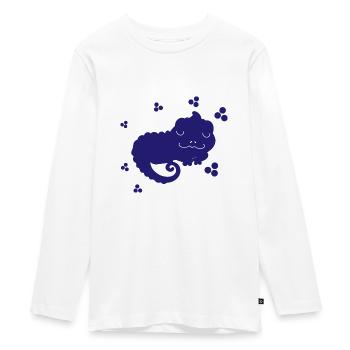 Salamander - Amphibie Tier - Teenager Premium Bio Langarmshirt - Weiß - Vorne - AI Model Kid Female (0cm)