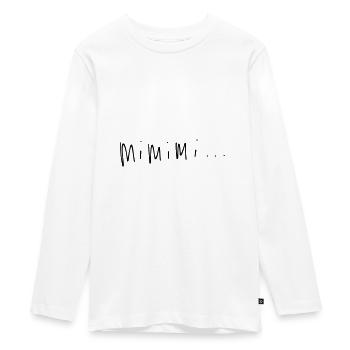 mimimi - Teenager Premium Bio Langarmshirt - Weiß - Vorne - AI Model Kid Female (0cm)