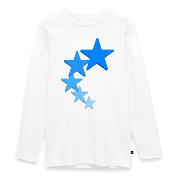 Sterne Logo - Teenager Premium Bio Langarmshirt - Weiß - Vorne - AI Model Kid Female (0cm)