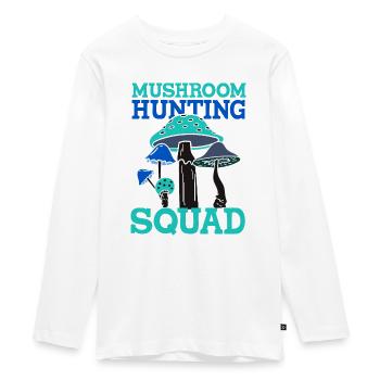 L'escouade de chasse aux champignons ironique qui - T-shirt manches longues Premium Ado - blanc - Devant - AI Model Kid Female (0cm)