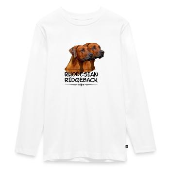 Rhodesian Ridgeback - T-shirt manches longues Premium Ado - blanc - Devant - AI Model Kid Female (0cm)
