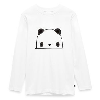 Panda - T-shirt manches longues Premium Ado - blanc - Devant - AI Model Kid Female (0cm)