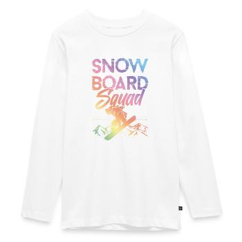 Équipe de snowboard - T-shirt manches longues Premium Ado - blanc - Devant - AI Model Kid Female (0cm)