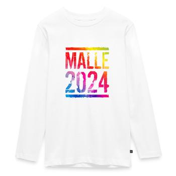 Malle 2024 Colorful Holiday - Teenager Premium Organic Long Sleeve Shirt - white - Front - AI Model Kid Female (0cm)