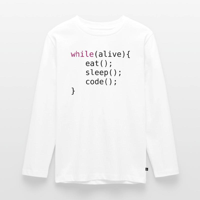 Funny code source code Teenager Premium Organic Long Sleeve Shirt