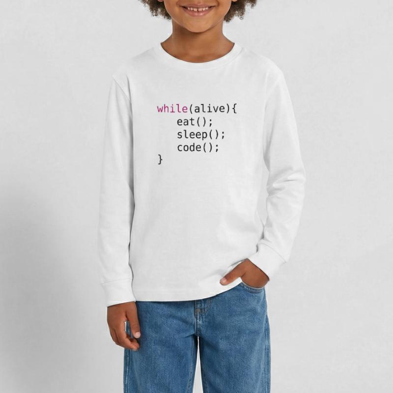 Funny code source code Teenager Premium Organic Long Sleeve Shirt