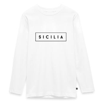 Sicily fashion - Teenager Premium Organic Long Sleeve Shirt - white - Front - AI Model Kid Female (0cm)