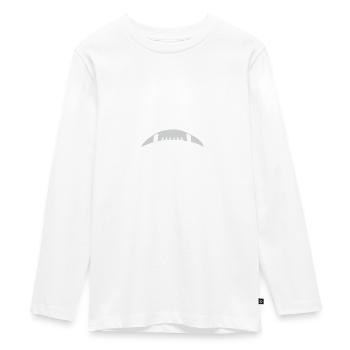 American Football SHIRT - Jeden verdammten Sonntag - Teenager Premium Bio Langarmshirt - Weiß - Vorne - AI Model Kid Female (0cm)