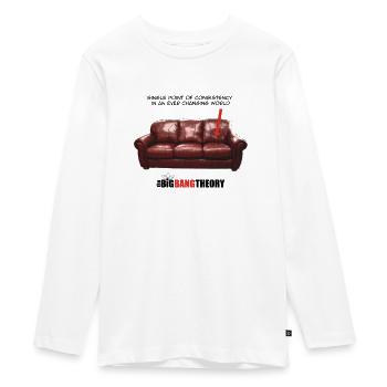 The Big Bang Theory Sheldon's Couch - Teenager Premium Organic Long Sleeve Shirt - white - Front - AI Model Kid Female (0cm)