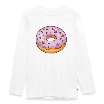 Donuts Confiserie Cookie Tart Cake Pies - Teenager Premium Organic Long Sleeve Shirt - white - Front - AI Model Kid Female (0cm)