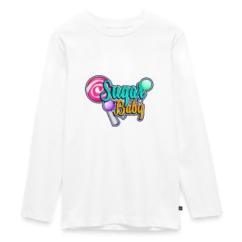 Sugar baby - Teenager Premium Organic Long Sleeve Shirt - white - Front - AI Model Kid Female (0cm)