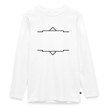 frame ornament (1c) - Teenager Premium Bio Langarmshirt - Weiß - Vorne - AI Model Kid Female (0cm)