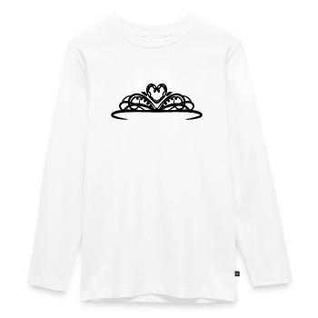 Tiare - noir - T-shirt manches longues Premium Ado - blanc - Devant - AI Model Kid Female (0cm)
