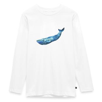 WAL - Teenager Premium Bio Langarmshirt - Weiß - Vorne - AI Model Kid Female (0cm)