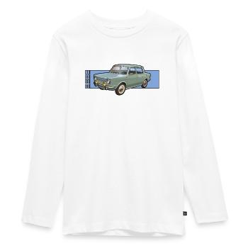 Voiture classique - T-shirt manches longues Premium Ado - blanc - Devant - AI Model Kid Female (0cm)