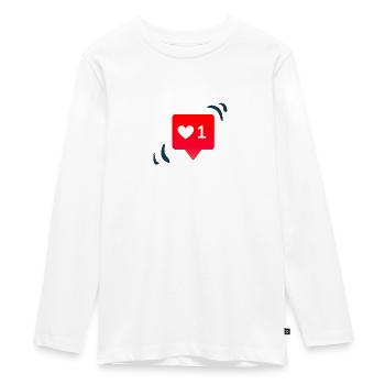Instagram comme - T-shirt manches longues Premium Ado - blanc - Devant - AI Model Kid Female (0cm)