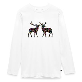 Deer - Teenager Premium Organic Long Sleeve Shirt - white - Front - AI Model Kid Female (0cm)
