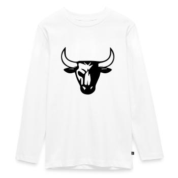 bull - T-shirt manches longues Premium Ado - blanc - Devant - AI Model Kid Female (0cm)