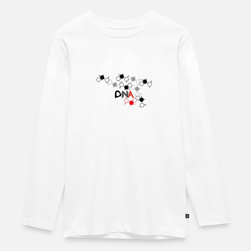 ADN - T-shirt manches longues Premium Ado - blanc